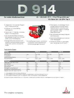 Motori Deutz D 914 L4