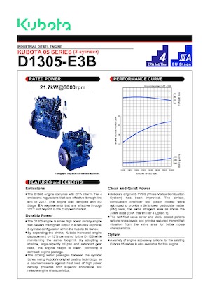 Motori Kubota D1305