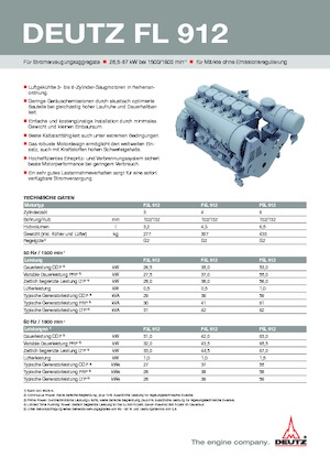 Motori Deutz F 4 L 912 / W
