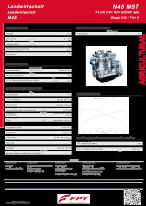 Motori FPT Industrial N45 MST (74 kW)