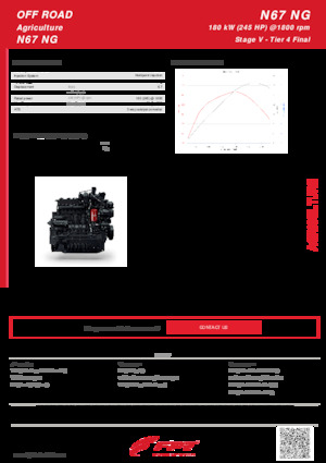 Motori FPT Industrial N67 NG (180 kW)