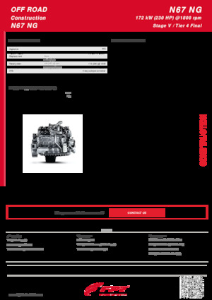 Motori FPT Industrial N67 NG ENT (172 kW)