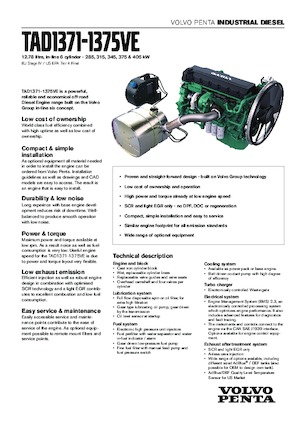 Motori Volvo Penta TAD1372VE