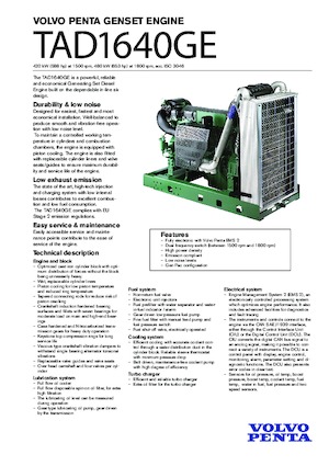 Motori Volvo Penta TAD1640GE