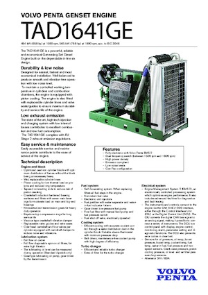 Motori Volvo Penta TAD1641GE