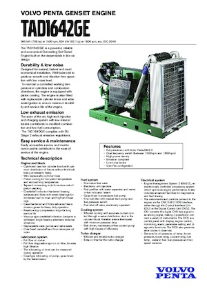 Motori Volvo Penta TAD1642GE