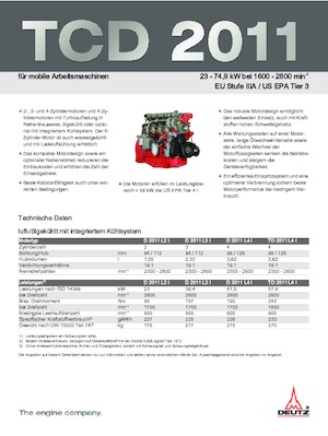Motori Deutz TCD 2011 L4 W