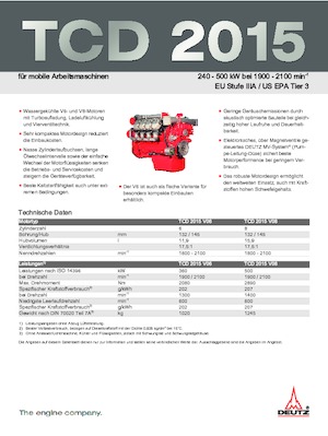Motori Deutz TCD 2015 V8