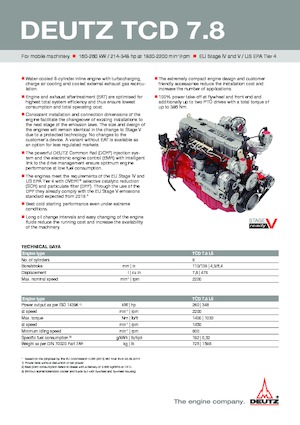 Motori Deutz TCD 7.8 L6