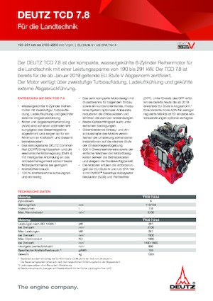 Motori Deutz TTCD 7.8 L6