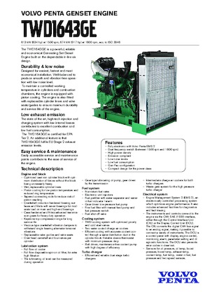 Motori Volvo Penta TWD1643GE