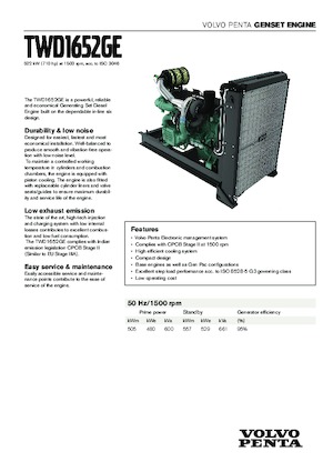 Motori Volvo Penta TWD1652GE
