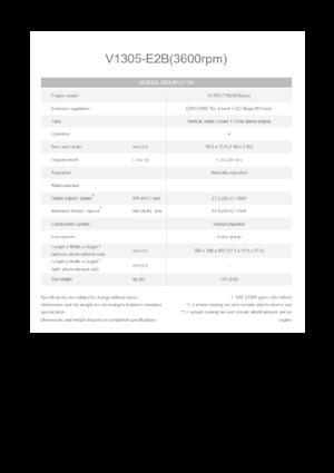 Motori Kubota V1305-E2B
