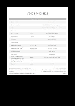 Motori Kubota V2403-M-DI-E2B