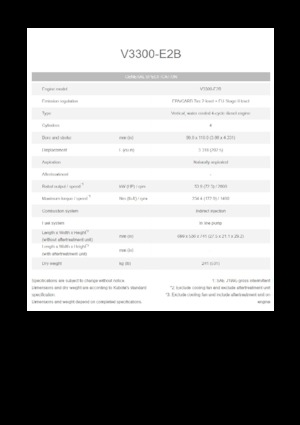 Motori Kubota V3300-E2B