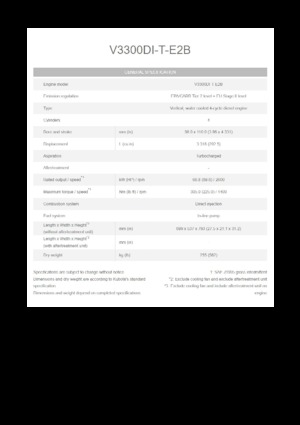 Motori Kubota V3300DI-T-E2B