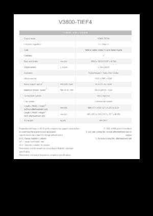 Motori Kubota V3800-TIEF