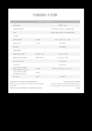 Motori Kubota V3800DI-T-E2B
