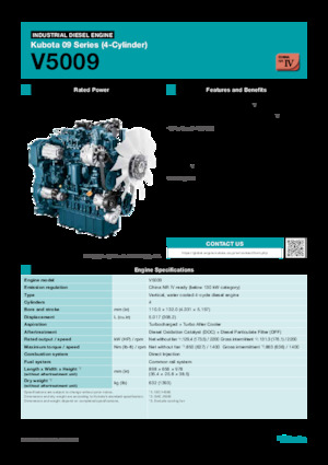 Motori Kubota V5009