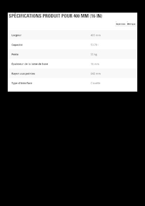 Žlice bagera Caterpillar 400 MM