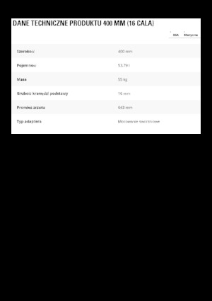 Žlice bagera Caterpillar 400 MM
