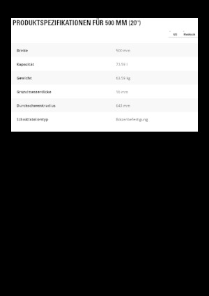 Žlice bagera Caterpillar 500 MM