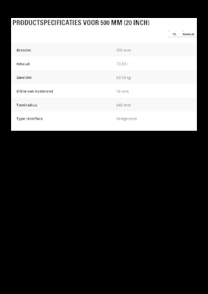 Žlice bagera Caterpillar 500 MM