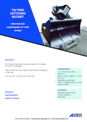 Žlice bagera Arden C31I20