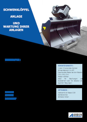 Žlice bagera Arden C31I20