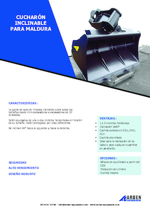 Žlice bagera Arden C31I20