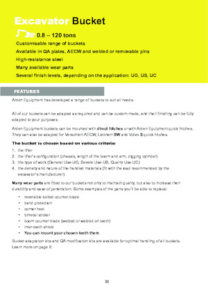 Žlice bagera Arden R60CT1