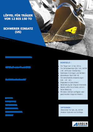 Žlice bagera Arden R30S31