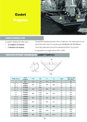Žlice bagera Arden T25G45