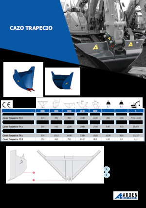 Žlice bagera Arden T25G45