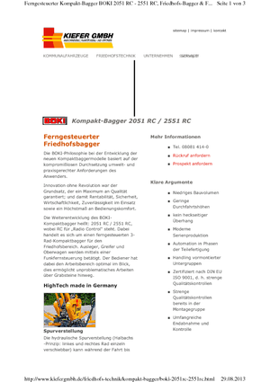 Kopači za iskopavanje grobova Reform Werke Boki 2551 RC