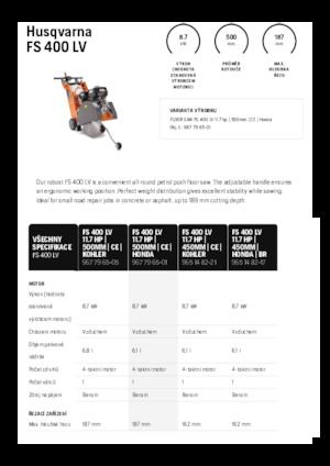 Pile za pod Husqvarna FS 400 LV