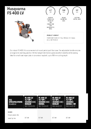 Pile za pod Husqvarna FS 400 LV