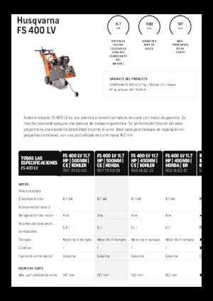 Pile za pod Husqvarna FS 400 LV
