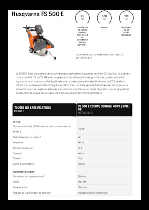 Pile za pod Husqvarna FS 500 E