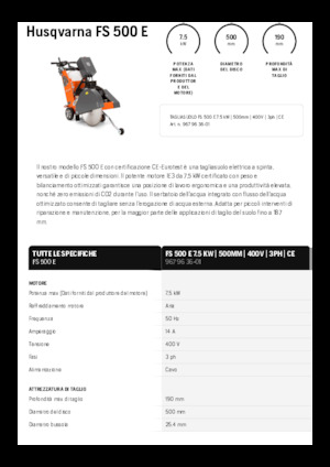 Pile za pod Husqvarna FS 500 E