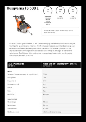 Pile za pod Husqvarna FS 500 E