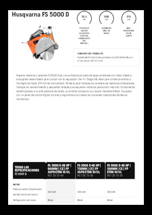 Pile za pod Husqvarna FS 5000 D