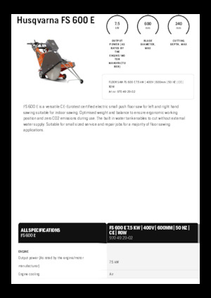 Pile za pod Husqvarna FS 600 E