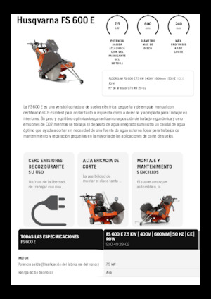 Pile za pod Husqvarna FS 600 E