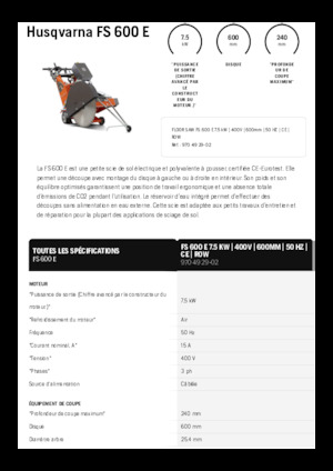 Pile za pod Husqvarna FS 600 E