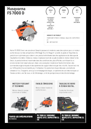 Pile za pod Husqvarna FS 7000 D