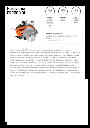 Pile za pod Husqvarna FS 7000 DL