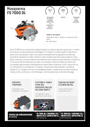 Pile za pod Husqvarna FS 7000 DL