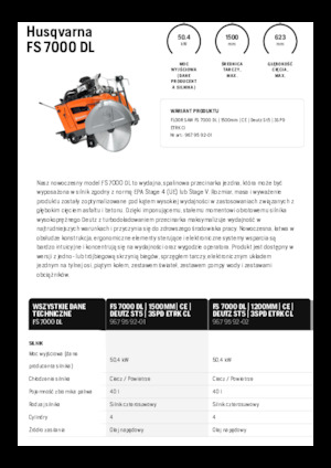 Pile za pod Husqvarna FS 7000 DL