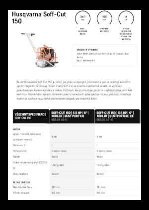 Pile za pod Husqvarna Soff-Cut® 150